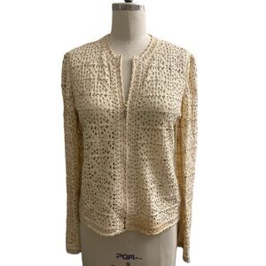 St. John Evening Crochet Jacket with studs
